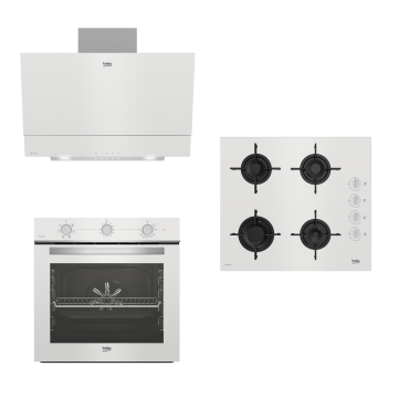 Beko - Cam Avantaj Ankastre Set - 3’lü Ankastre Set (Fırın + Ocak + Davlumbaz)