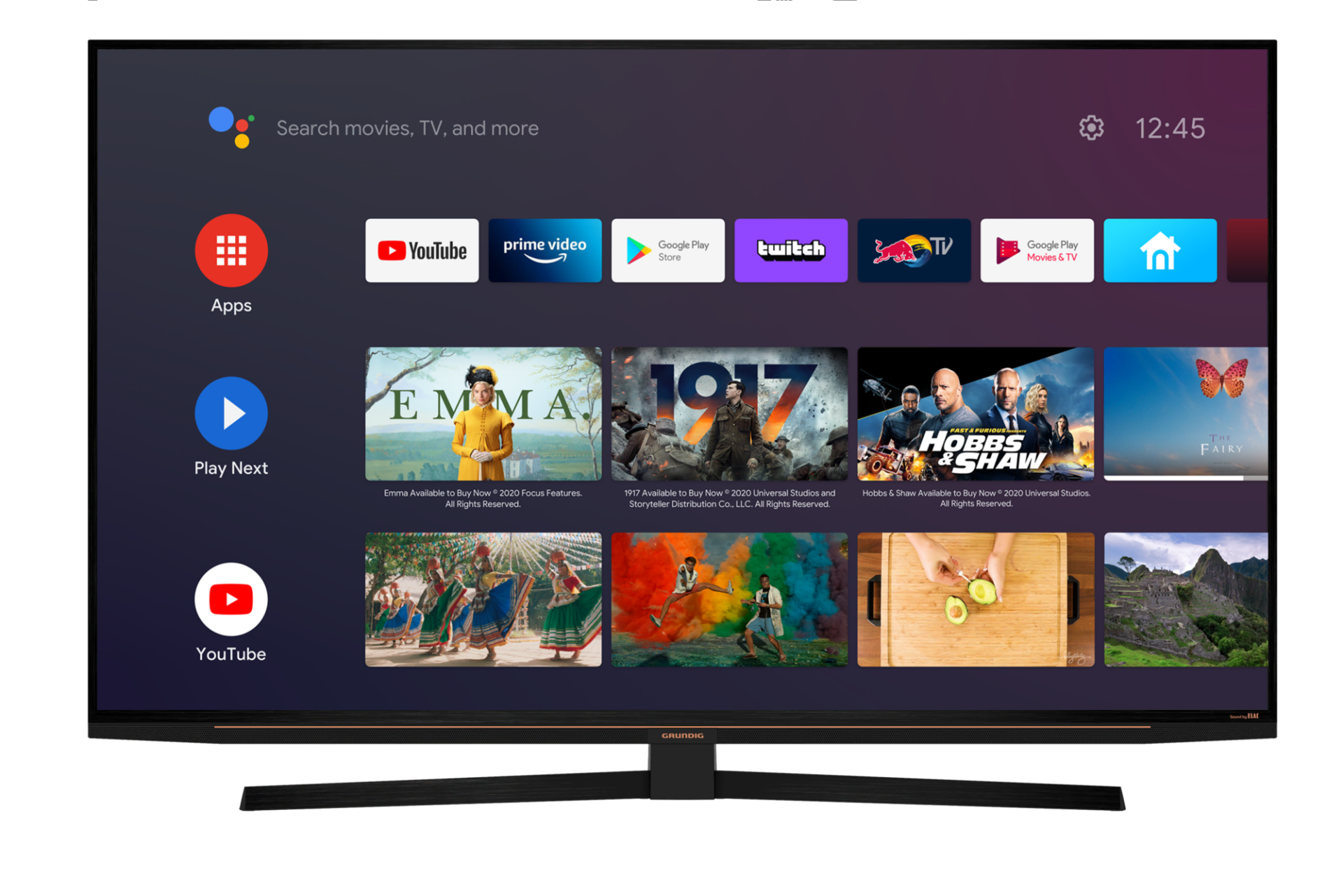 Grundig Atlanta 55 GGU 8965 B 4K Ultra HD 55 140 Ekran Uydu Alıcılı Android Smart LED TV