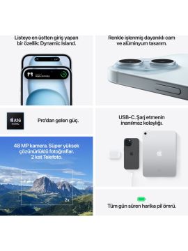 Apple - iPhone 15 128 GB Yeşil